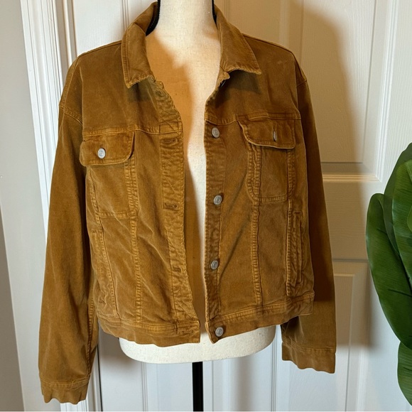 J. Crew Corduroy Garment Dyed Trucker Jacket L - Picture 3 of 11
